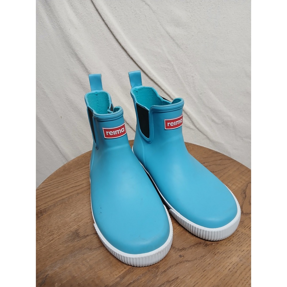 Reima rain boots blue kids size US 1 EU 32